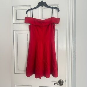 Lulus Red Off-the-Shoulder Dress